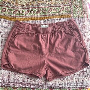 Madewell Pink Athletic Shorts Elastic Waist Lightweight